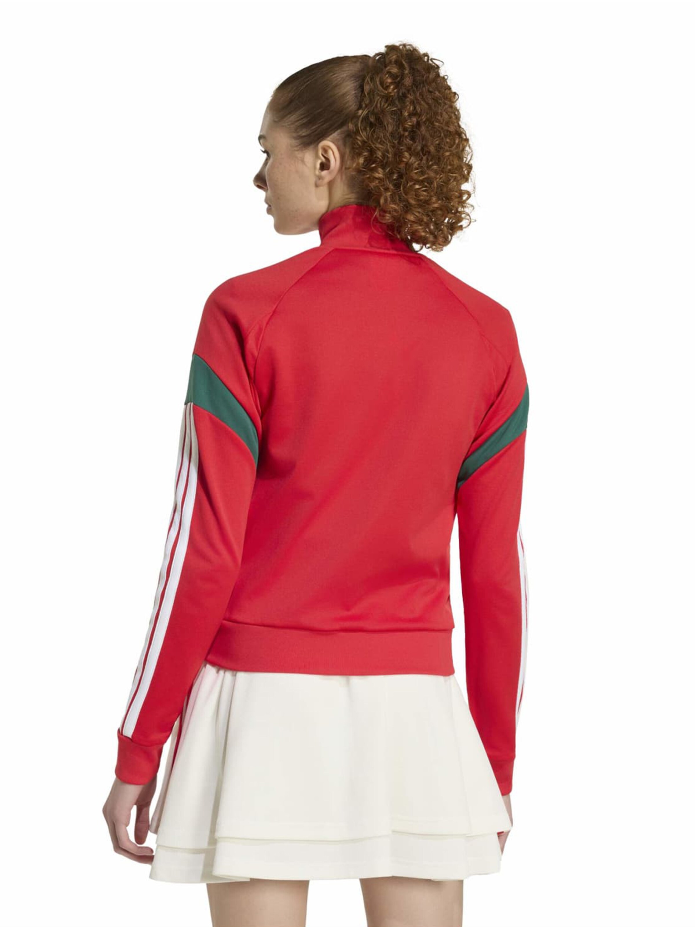 Bluză cu fermoar sport 'HER' de la ADIDAS SPORTSWEAR pe roșu