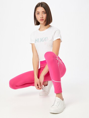 HUGO Skinny Leggings 'Nicago' in Roze