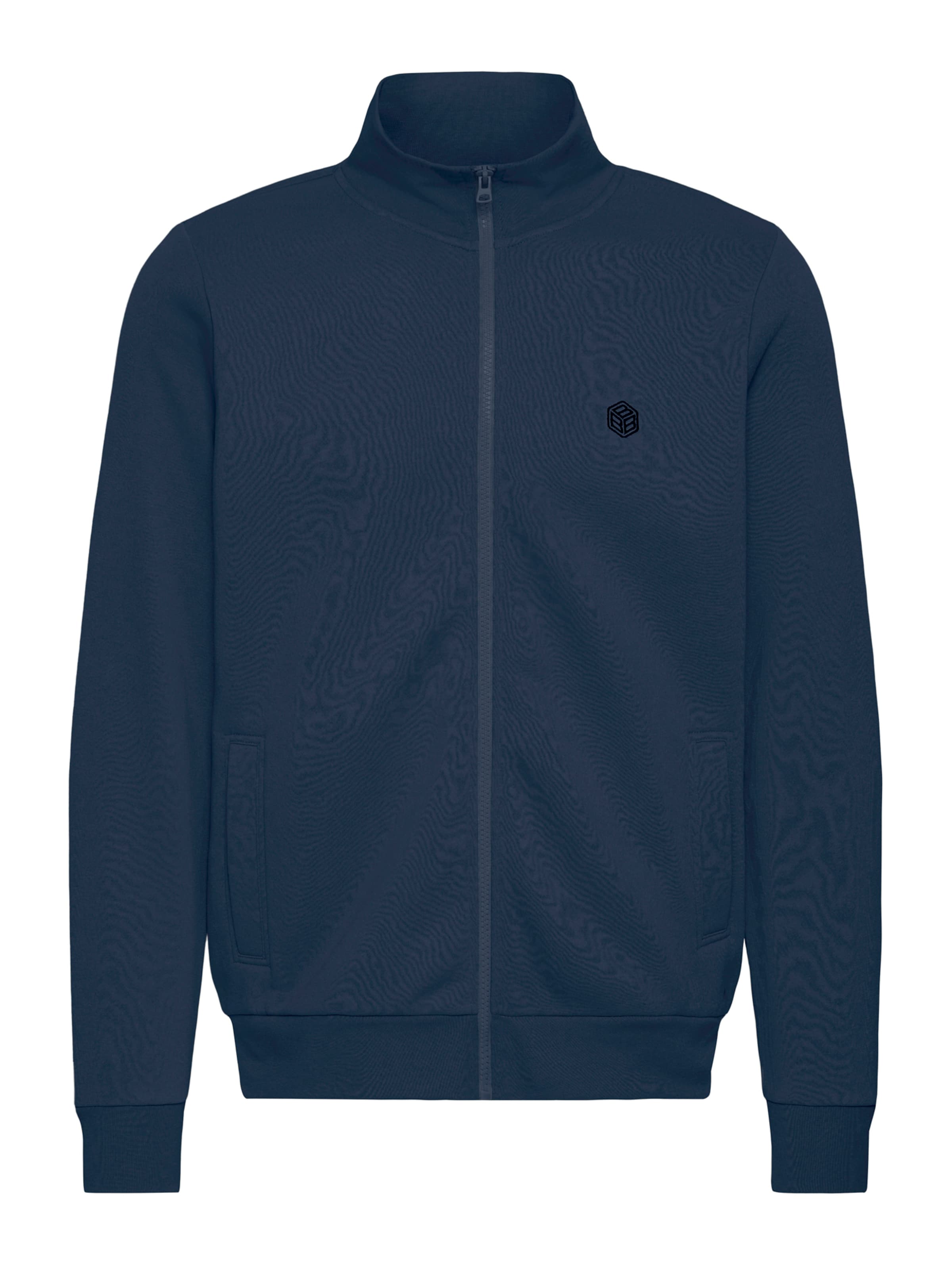 BLEND Zip-Up Hoodie in Blue: front