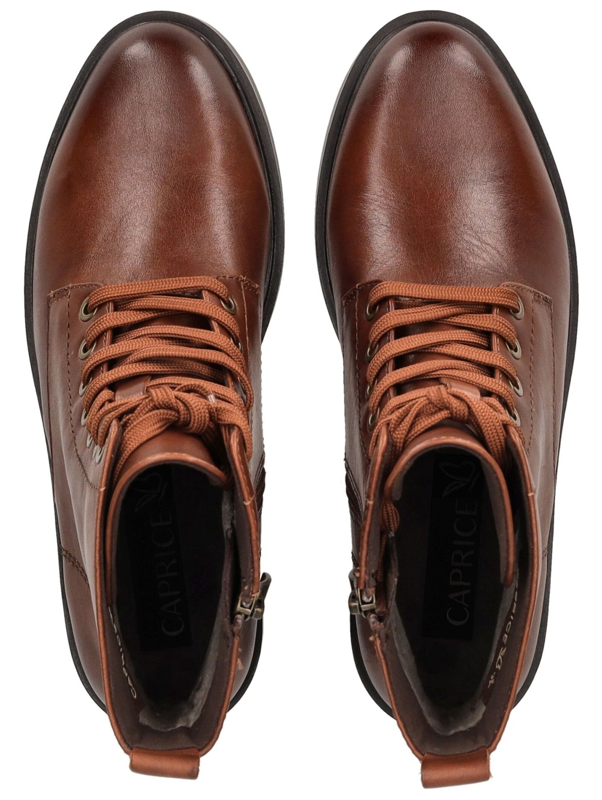 CAPRICE Schnürstiefelette in Braun