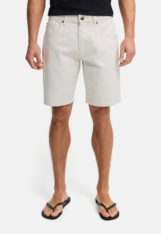 INDICODE JEANS Regular Jeans 'Belliz' in Beige: voorkant