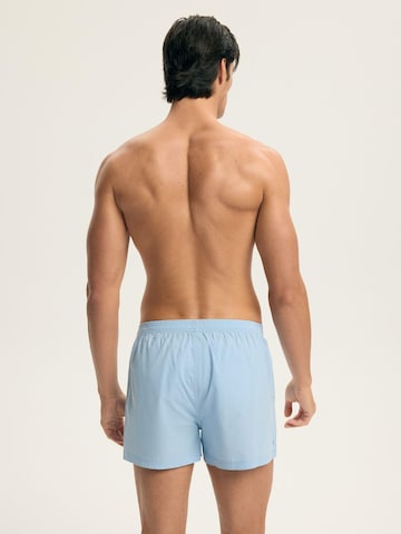 ESOTIQ Boxershorts 'Weiche Boxershorts Doppelpack aus Baumwolle Atmungsaktiv locker Alias' in Blauw