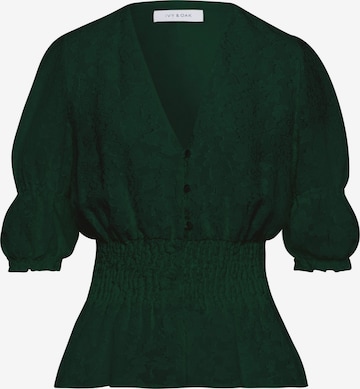 IVY OAK Blouse in Groen: voorkant