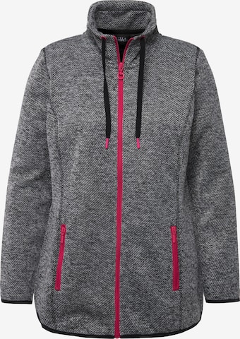 Ulla Popken Sweatjacke in Grau: predná strana