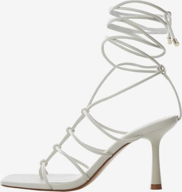 MANGO Sandals 'corde' in White: front