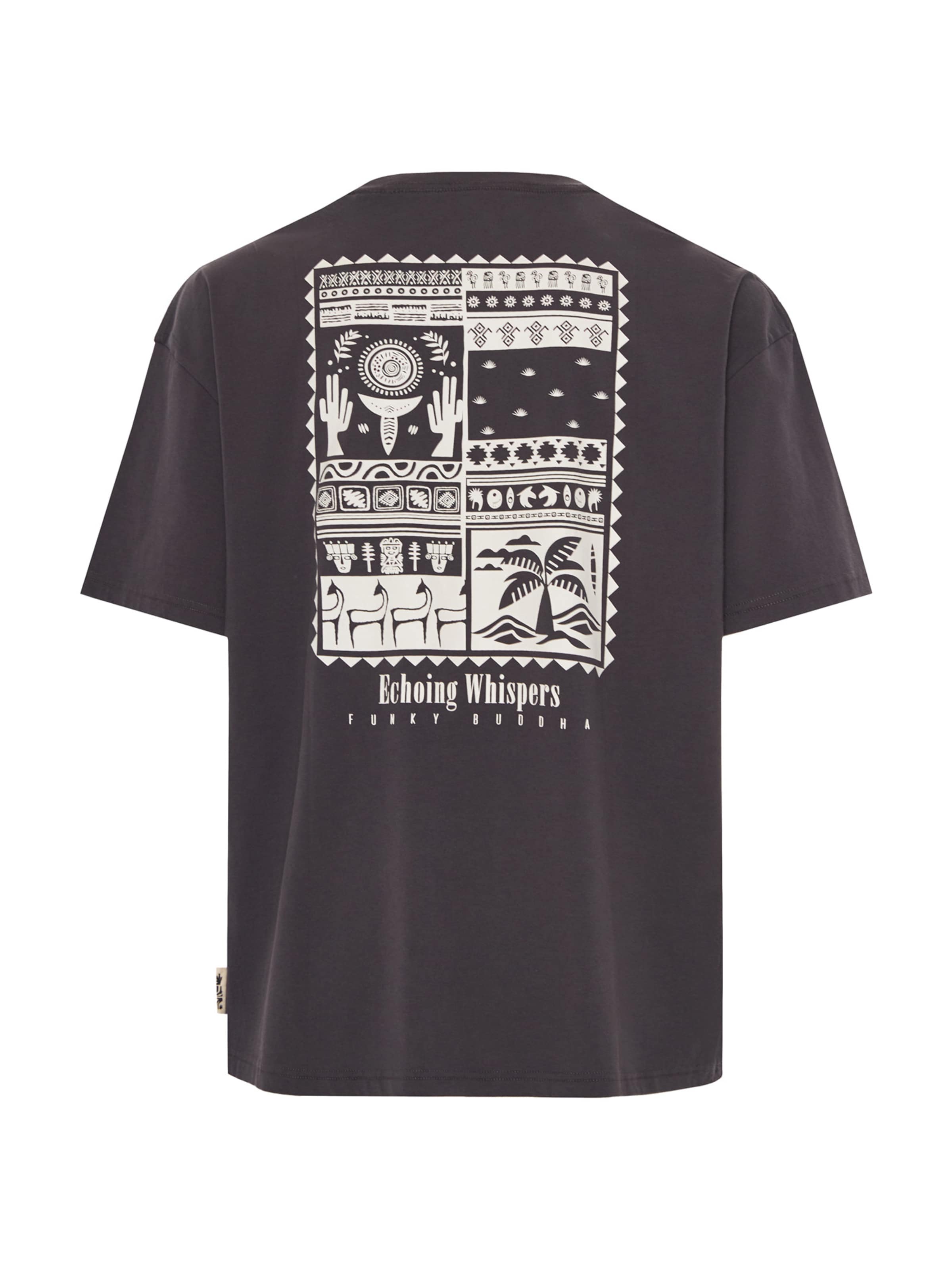 pelēks Funky Buddha T-Krekls