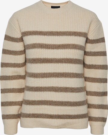 PIECES Sweater 'Klara' in Beige: front