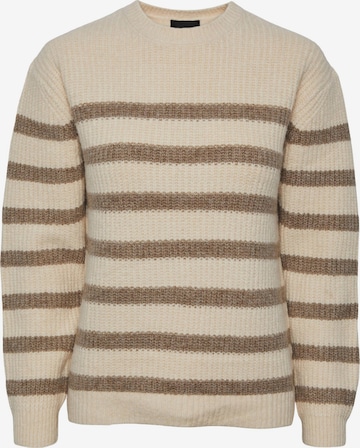 PIECES Sweater 'Klara' in Beige: front