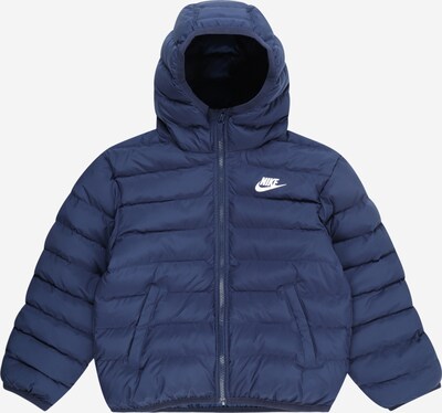 Žieminė striukė iš Nike Sportswear, spalva – tamsiai mėlyna / balta, Prekių apžvalga