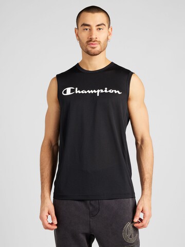 Champion Authentic Athletic Apparel Toiminnallinen paita värissä musta: etupuoli