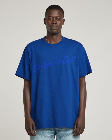 G-STAR Shirt in Blauw: voorkant