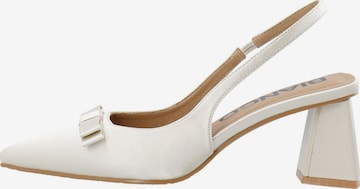 Bianco Slingpumps 'MARALYN ' in Weiß: Vorderseite