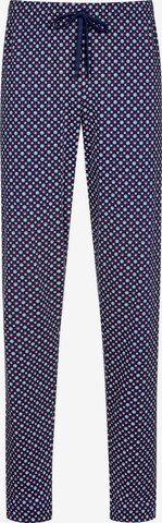 Mey Pajama Pants 'Tie Minimal' in Blue: front