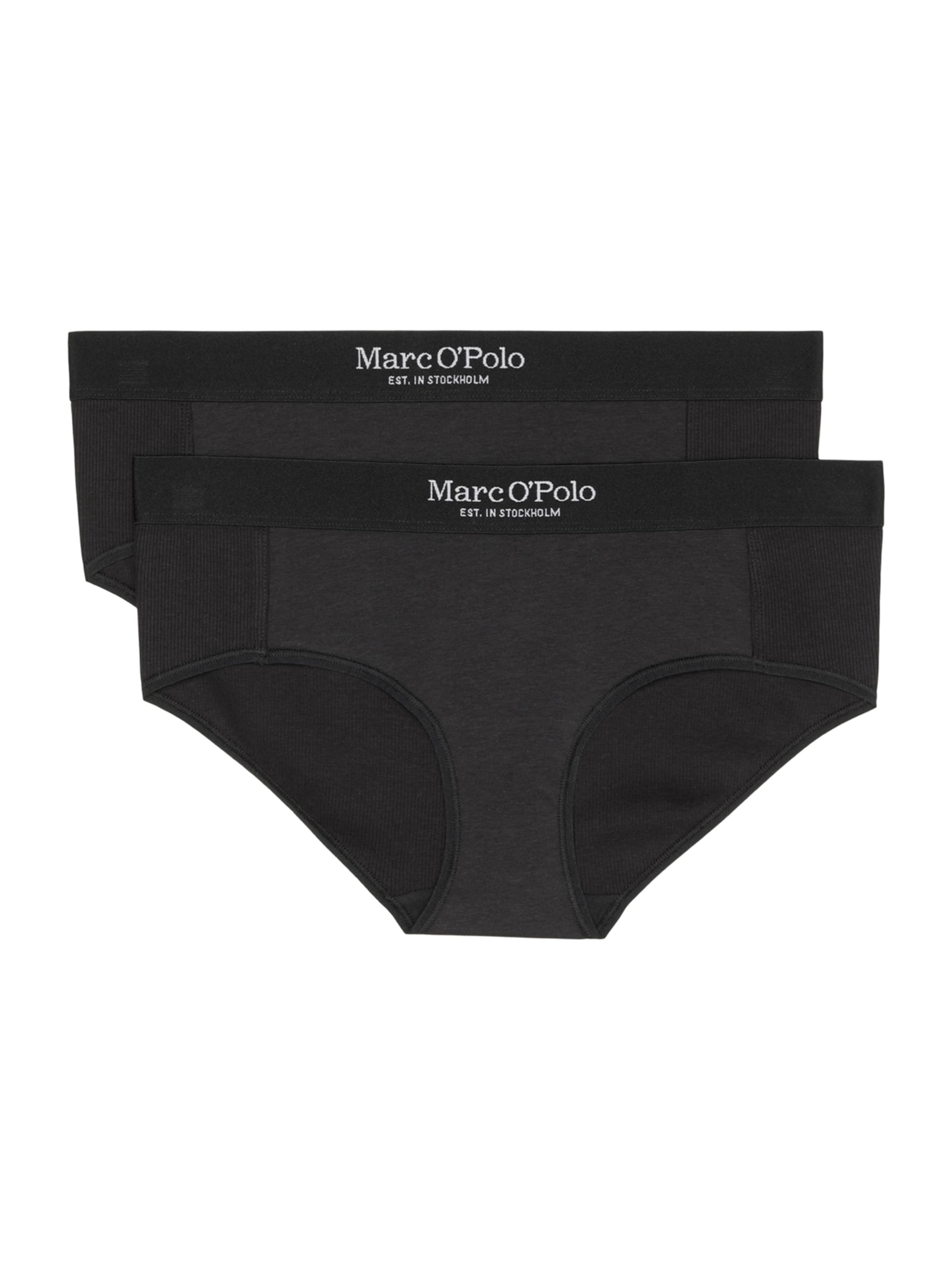 Slip 'Iconic Rib' Marc O'Polo en noir : devant