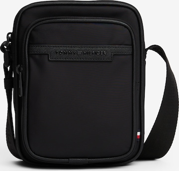 Borsa a tracolla di TOMMY HILFIGER in nero: frontale