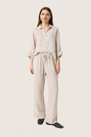 SOAKED IN LUXURY Loosefit Hose 'Auran' in Beige