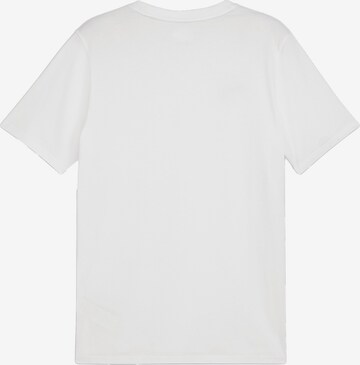 Regular T-Shirt fonctionnel 'TeamGoal' PUMA en blanc
