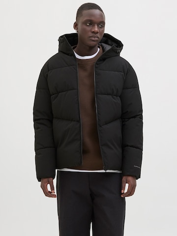JACK & JONES Зимняя куртка 'JJGlobal' в Черный: спереди