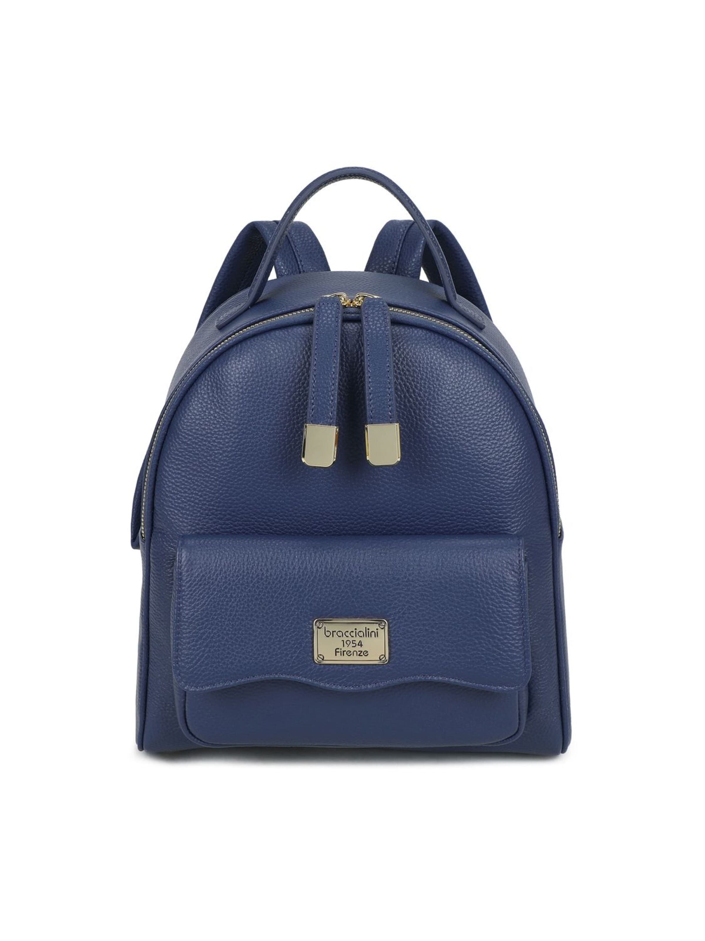 Braccialini - Mochila 'Sara' en azul: frente