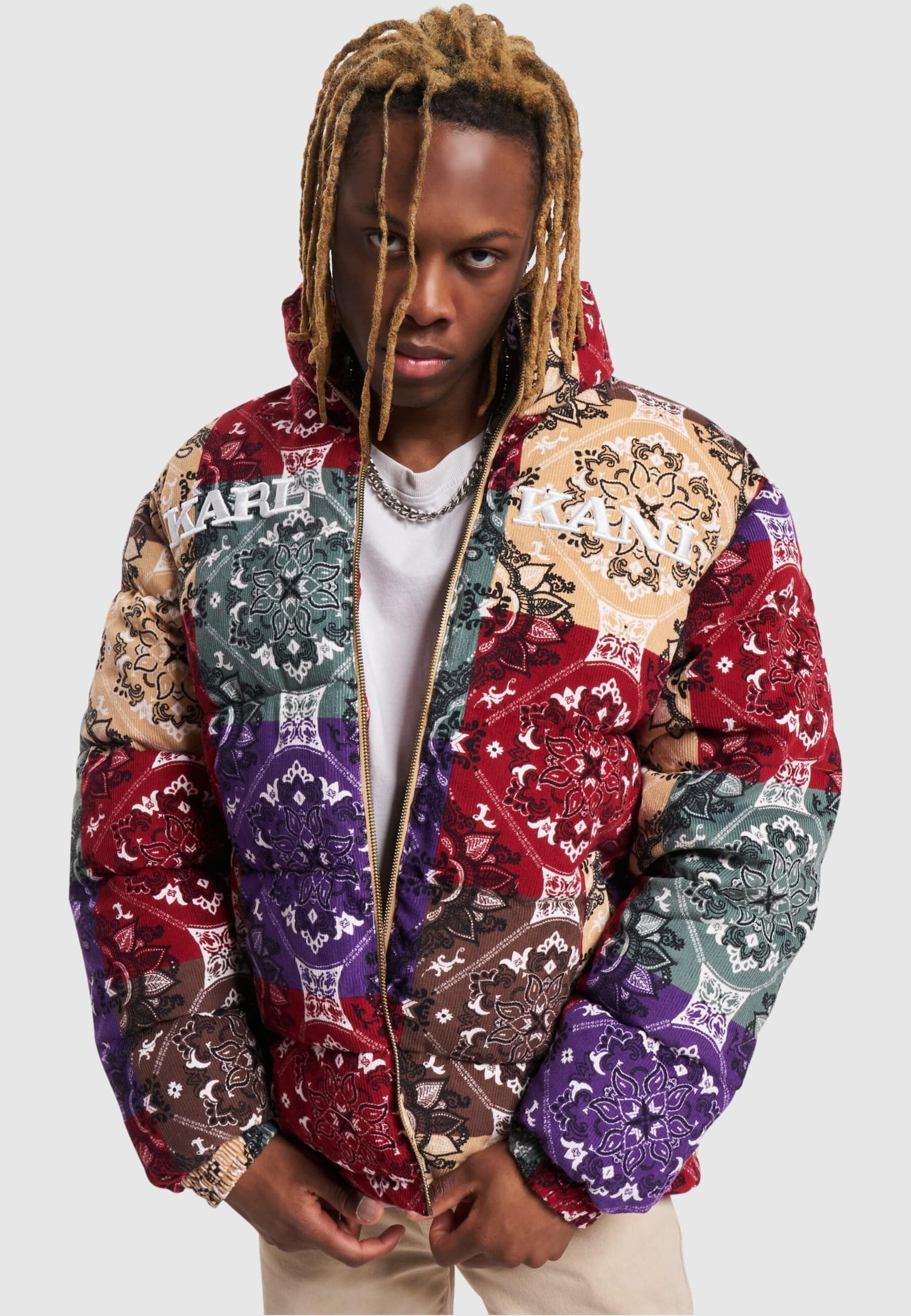 Karl Kani Winter Jacket in Dark Red ABOUT YOU