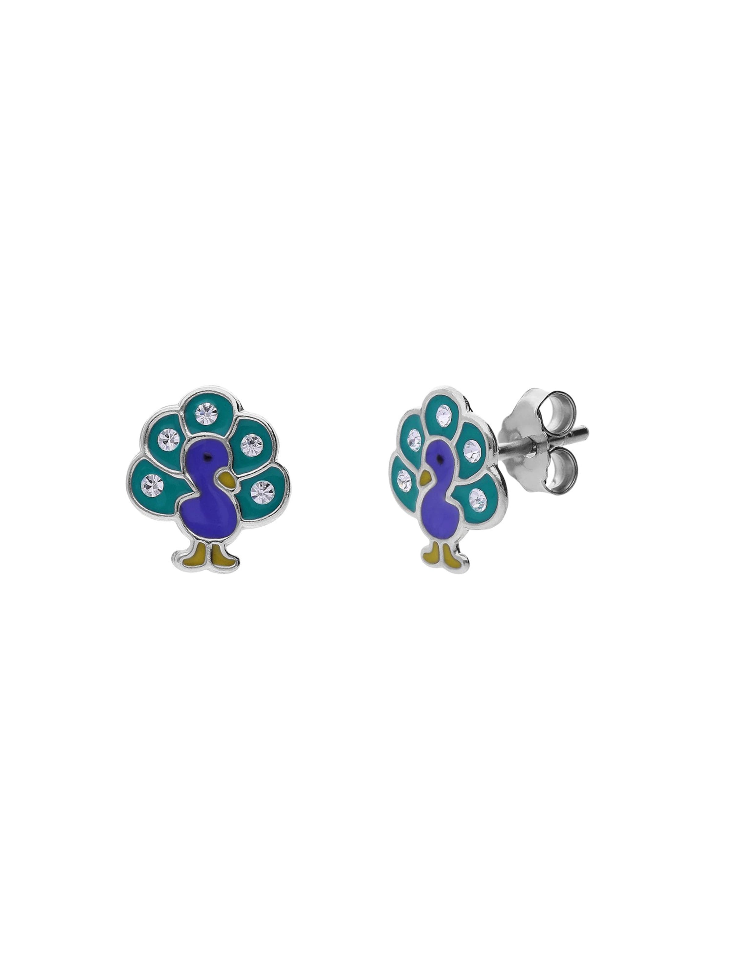 Lucardi Boucles d'oreilles en Onesize en bleu, Vue avec produit
