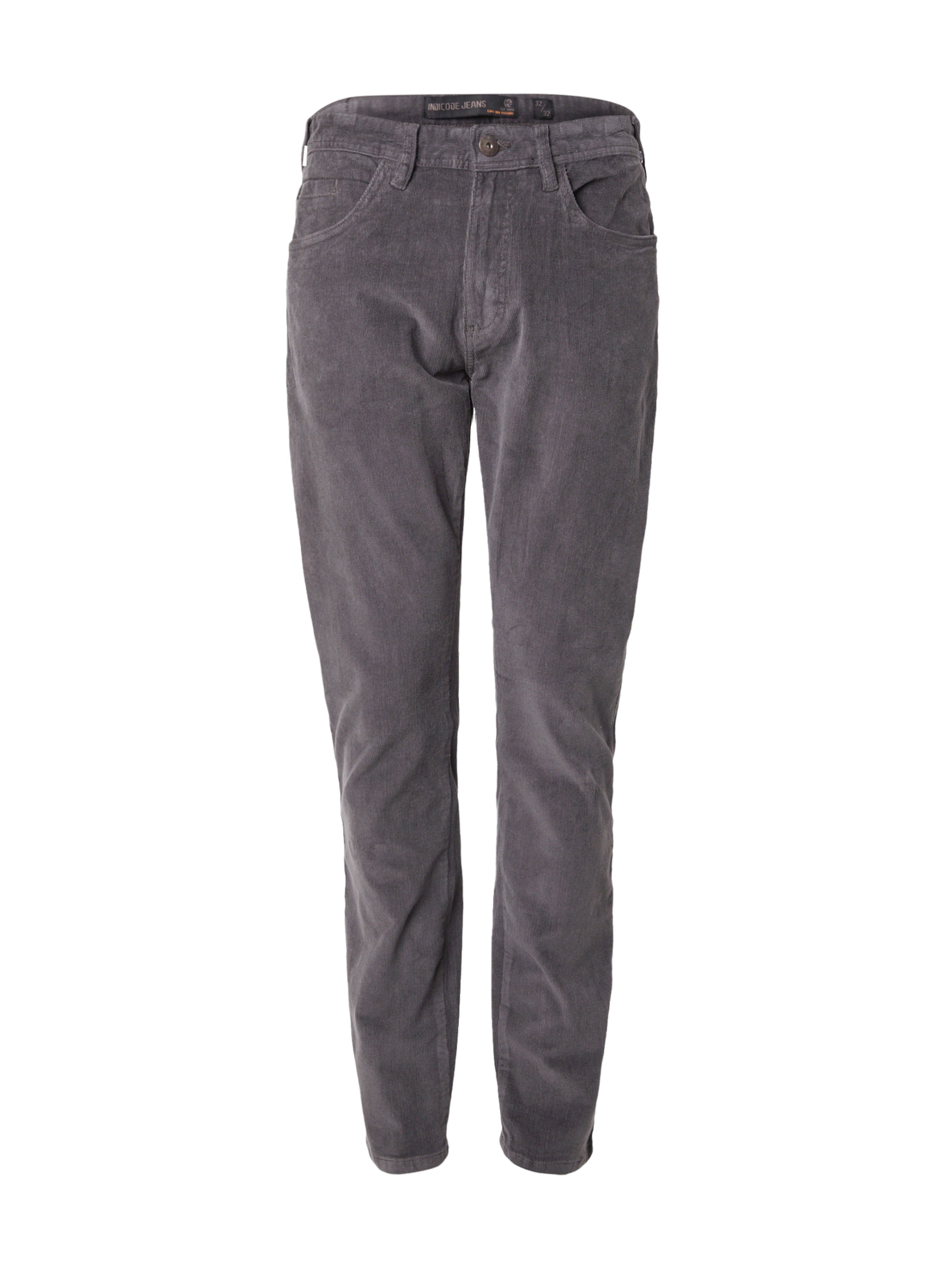 INDICODE JEANS Regular Hose 'Werner' in Grau: Vorderseite