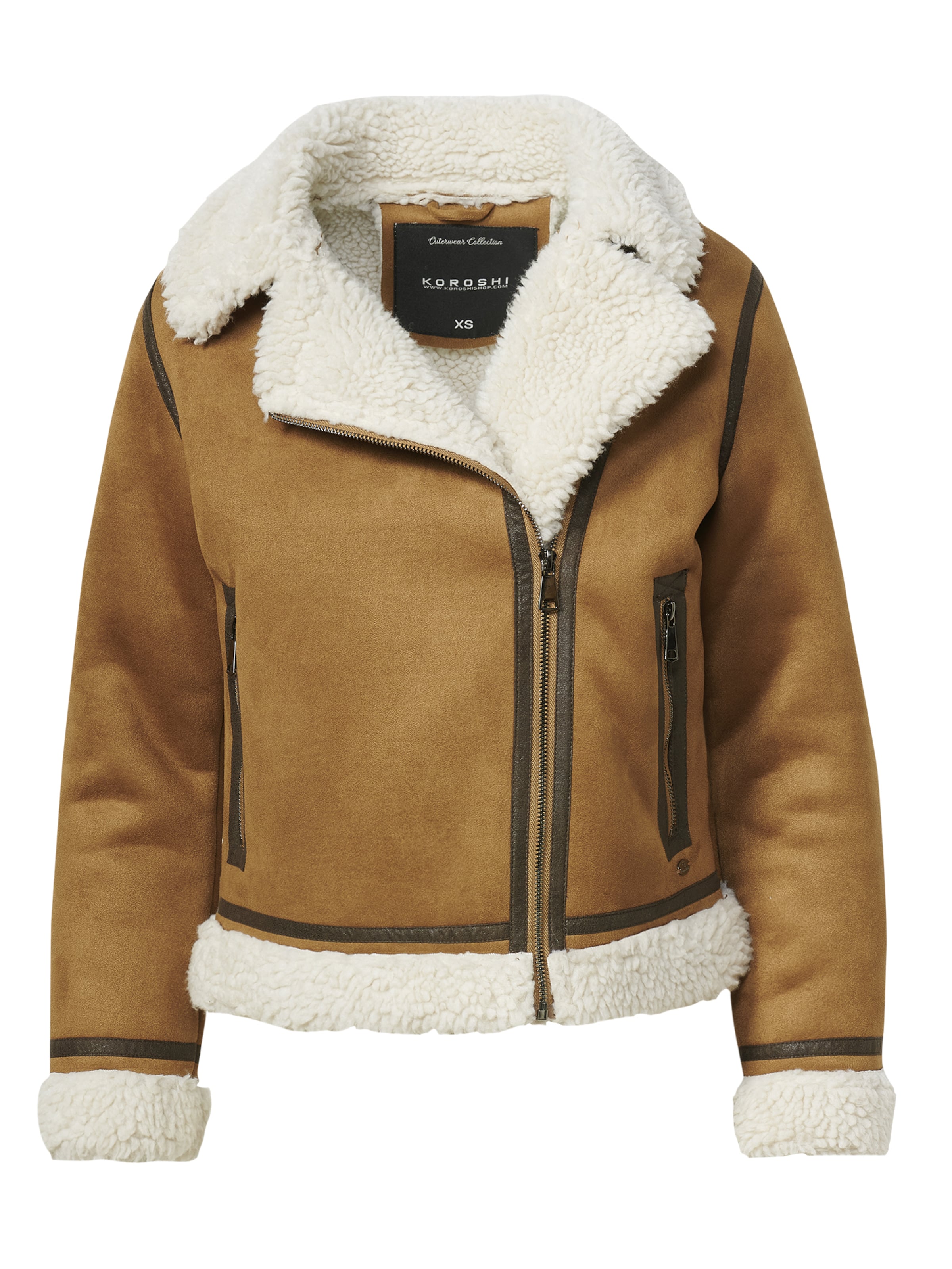 KOROSHI Talvitakki värissä beige: etupuoli