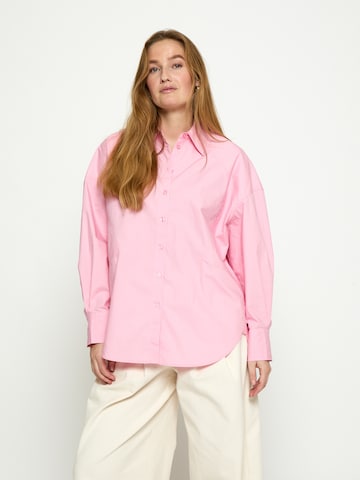 minus Oversized shirt 'Jessa' in Roze: voorkant