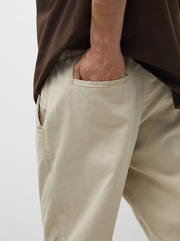Regular Pantalon chino Pull&Bear en beige