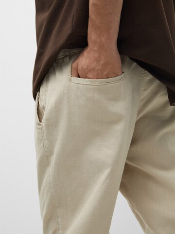 Pull&Bear Regular Chino Pants in Beige