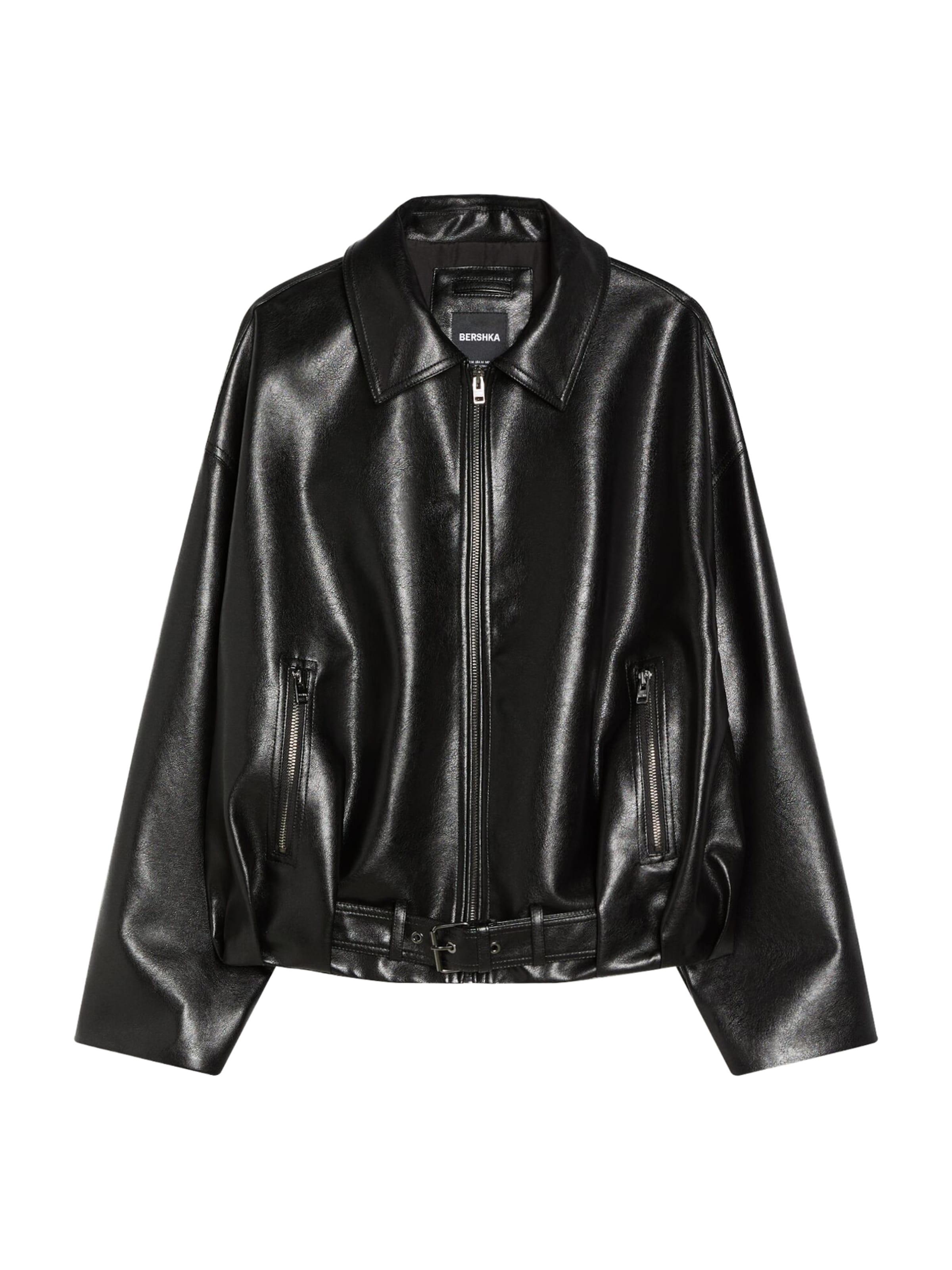 Bershka Välikausitakki värissä musta, Tuotenäkymä