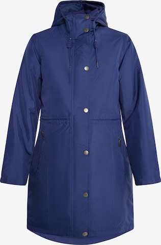 usha BLUE LABEL Winterparka 'Fenia' in Blauw: voorkant