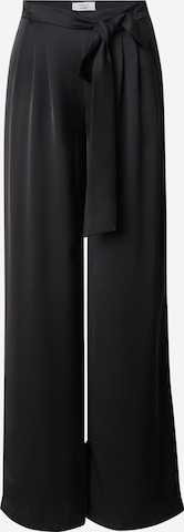 Wide leg Pantaloni con pieghe di millane in nero: frontale