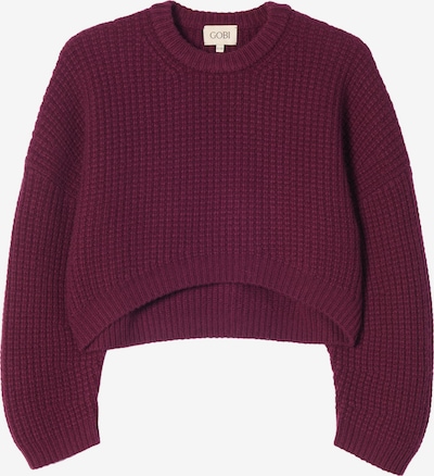 GOBI Cashmere Pullover 'Women's Oval-Sleeve Cropped Cashmere Sweater' i S-M i burgunder, Produktvisning