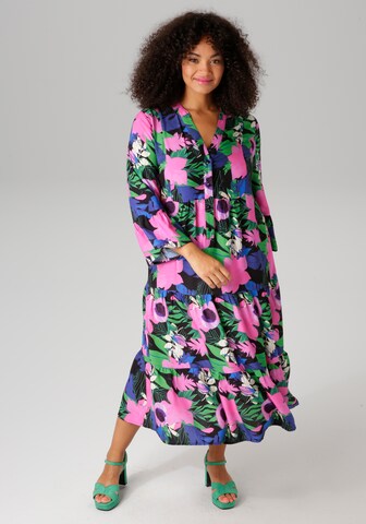 Aniston Shirt Dress in Black: front