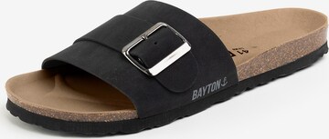 Mule 'Sombrero' Bayton en noir : devant