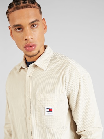 Tommy Jeans Comfort Fit Hemd in Beige