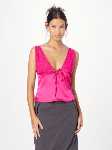 Nasty Gal Top 'Cami' in Pink: front