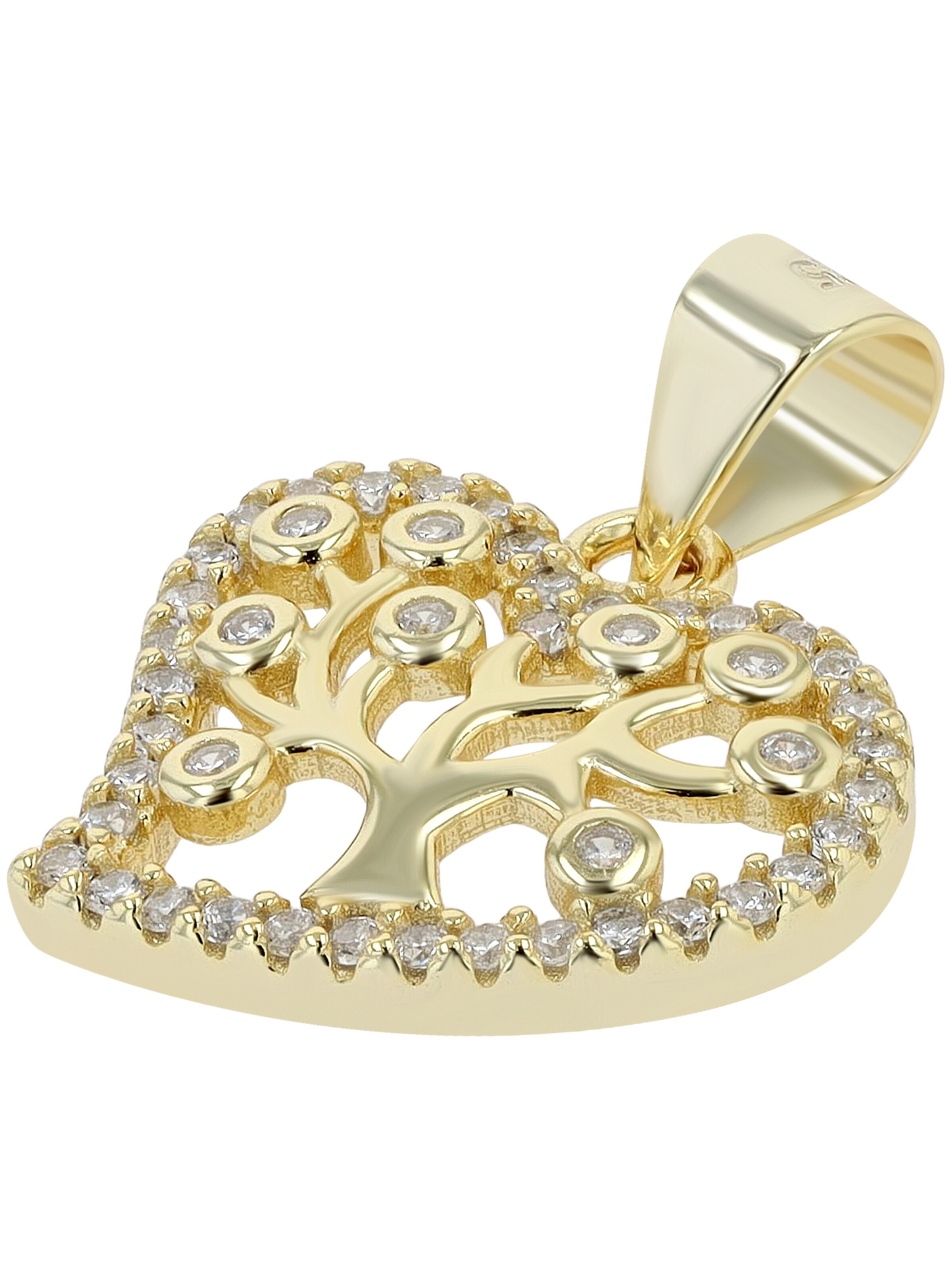 Akzent Anhänger 'Kenna, 925 Sterlingsilber, langlebig'‌‌‌‌‌ in Gold
