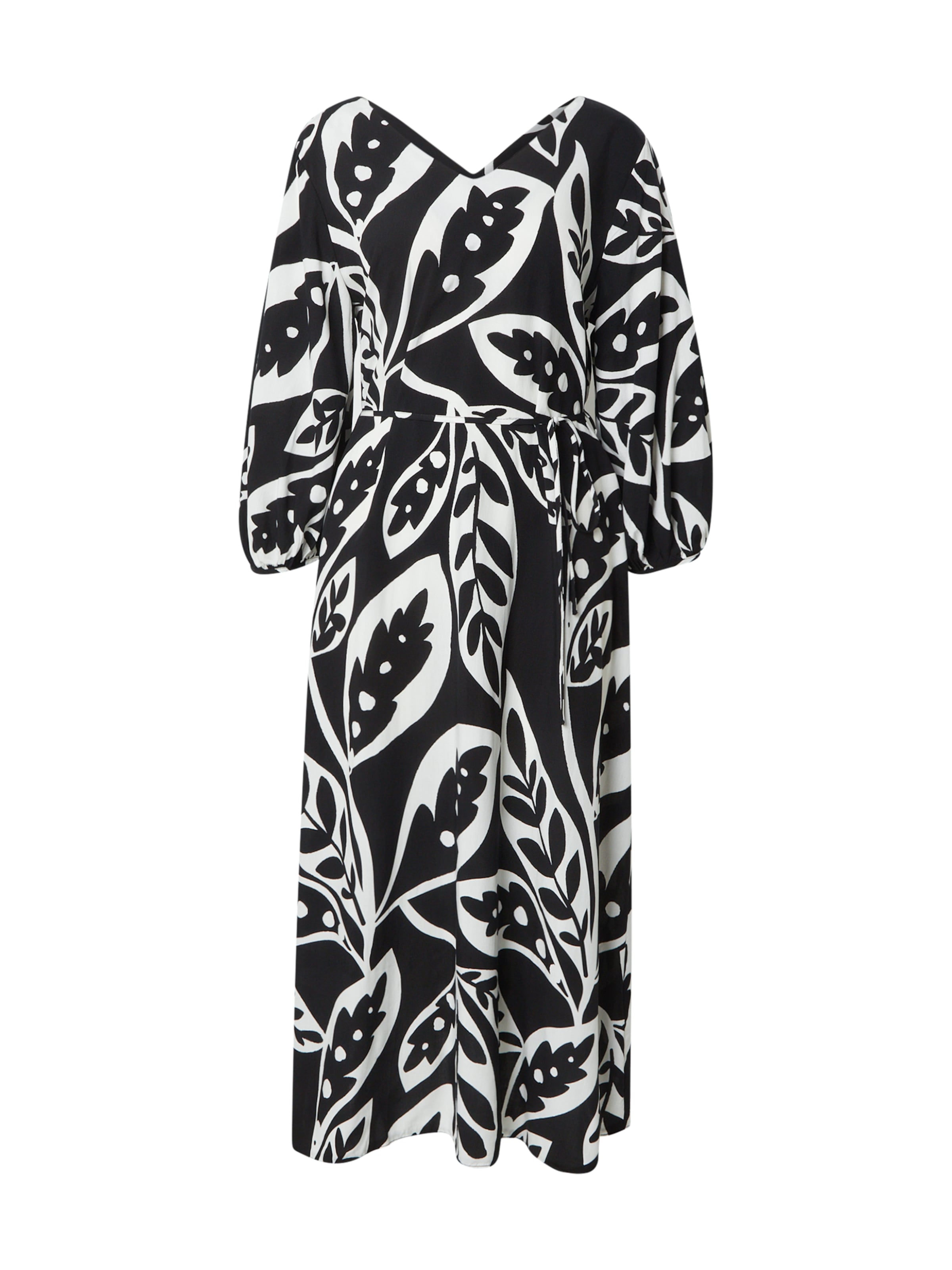 ZABAIONE Robe 'Ra44nia' en noir / blanc, Vue avec produit