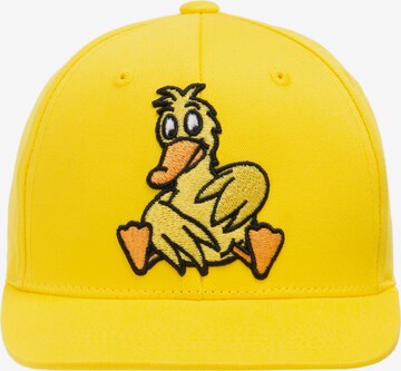 LOGOSHIRT Cap 'Ente - Sitzt' in Gelb