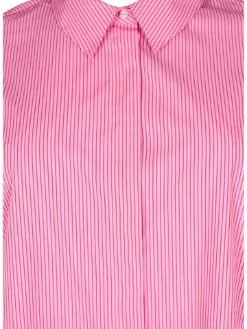 Chemise folklorique Zizzi en rose