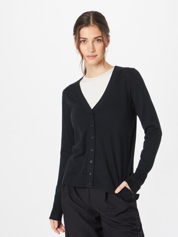 ESPRIT Knit cardigan in Black: front