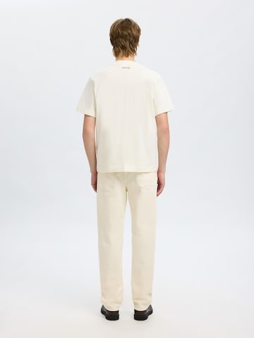 SELECTED - Camiseta en beige
