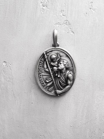 REYTEL - Colgante 'ST. CHRISTOPHER' en plata: frente