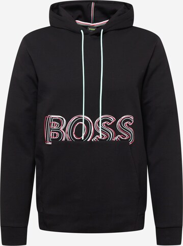 BOSS Sweatshirt 'Soody' in Black: front