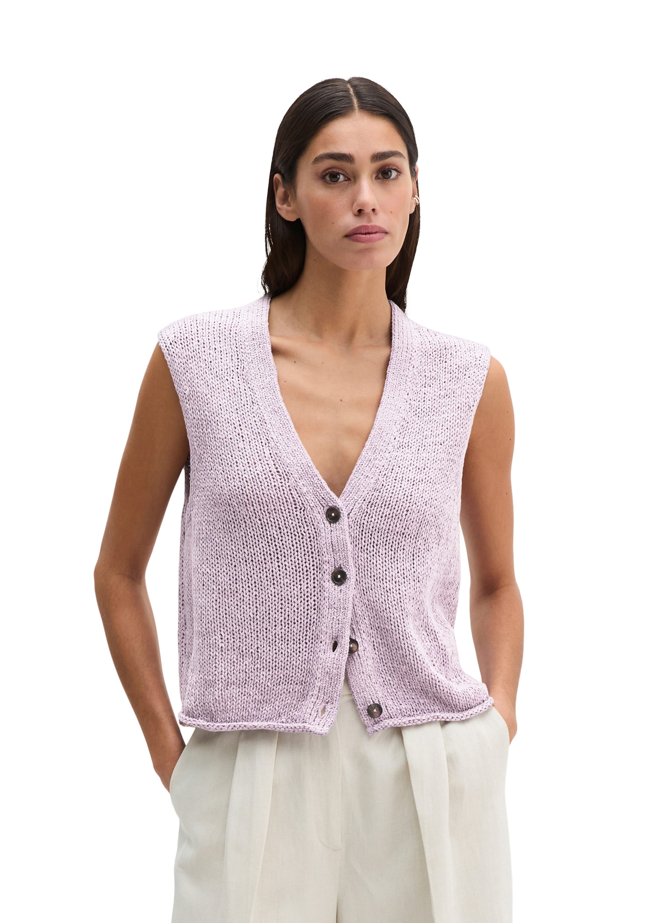 Cardigan Marc O'Polo en violet : devant
