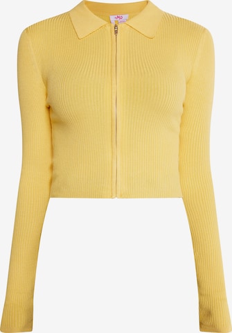 MYMO Knit cardigan 'Keepsudry' in Yellow: front