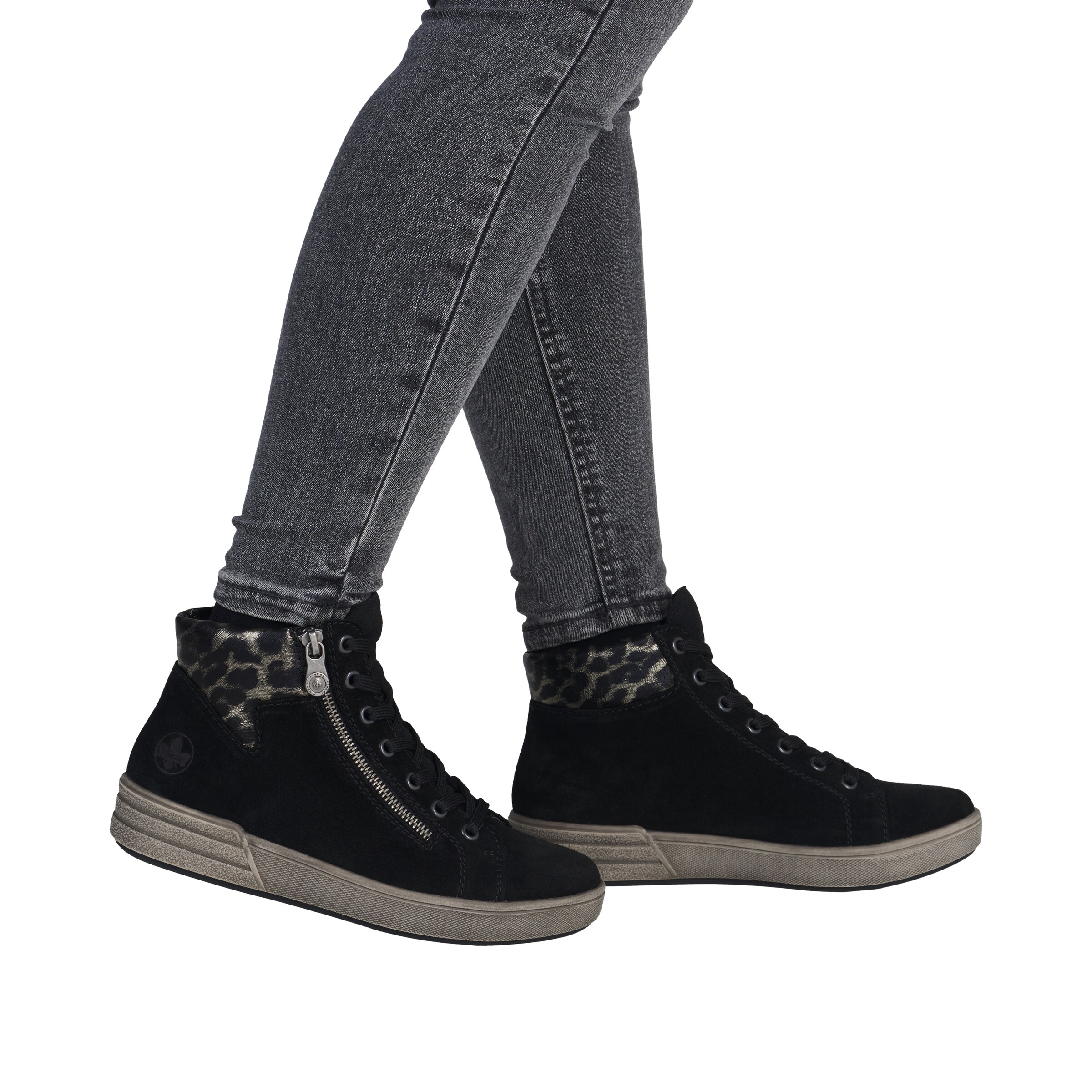 Baskets hautes Rieker en noir