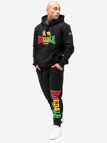 LONSDALE Tapered Broek 'Sounds Two' in Zwart